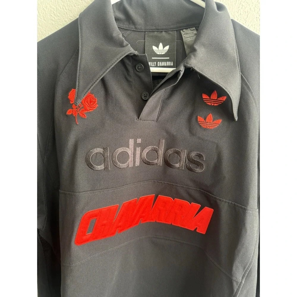 Adidas x Willy Chavarria Polo‎ Shirt - Size XS - Black - NEW - JV8848 Rare
